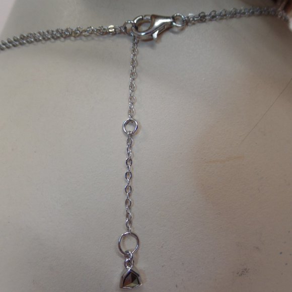 Judith Jack 9.25 Sterling Silver Multi Strand Necklace Adj 18" NWOT - Picture 3 of 12